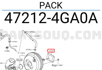 Nissan 472124GA0A PACK