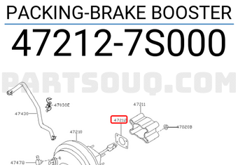 Nissan 472127S000 PACKING-BRAKE BOOSTER