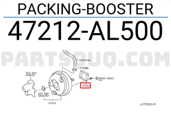 Nissan 47212AL500 PACKING-BOOSTER