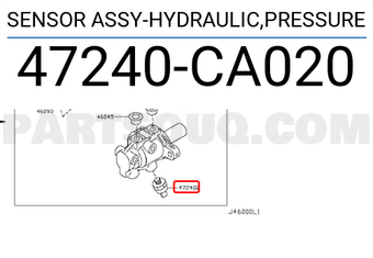 Nissan 47240CA020 SENSOR ASSY-HYDRAULIC,PRESSURE