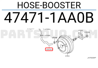 Nissan 474711AA0B HOSE-BOOSTER