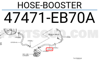 Nissan 47471EB70A HOSE-BOOSTER