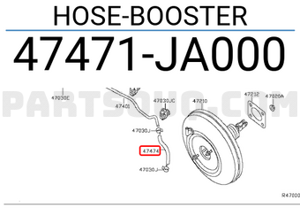Nissan 47471JA000 HOSE-BOOSTER