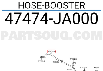 Nissan 47474JA000 HOSE-BOOSTER
