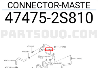 Nissan 474752S810 CONNECTOR-MASTE