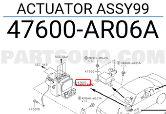 Nissan 47600AR06A ACTUATOR ASSY99
