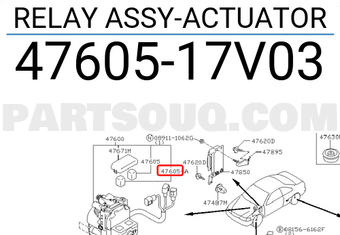 Nissan 4760517V03 RELAY ASSY-ACTUATOR