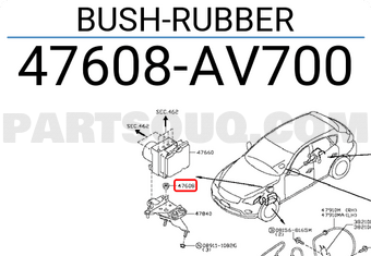 Nissan 47608AV700 BUSH-RUBBER