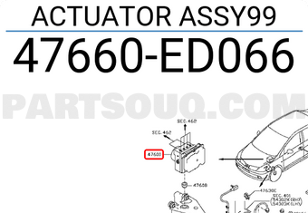Nissan 47660ED066 ACTUATOR ASSY99