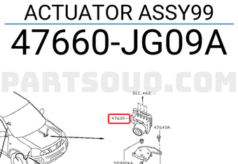 Nissan 47660JG09A ACTUATOR ASSY99