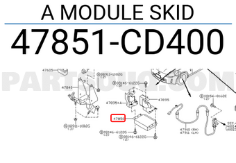 Nissan 47851CD400 A MODULE SKID