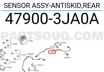 Nissan 479003JA0A SENSOR ASSY-ANTISKID,REAR
