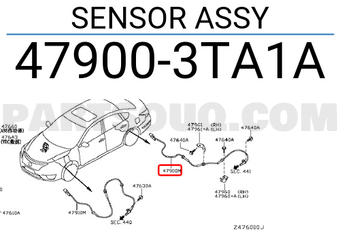 Nissan 479003TA1A SENSOR ASSY