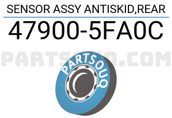 Nissan 479005FA0C SENSOR ASSY ANTISKID,REAR