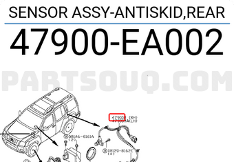 Nissan 47900EA002 SENSOR ASSY-ANTISKID,REAR