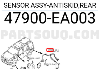 Nissan 47900EA003 SENSOR ASSY-ANTISKID,REAR