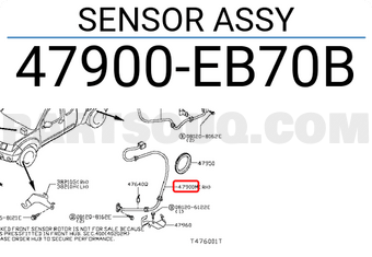 Nissan 47900EB70B SENSOR ASSY