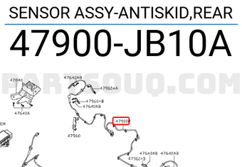 Nissan 47900JB10A SENSOR ASSY-ANTISKID,REAR