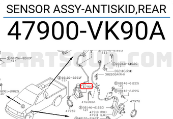 Nissan 47900VK90A SENSOR ASSY-ANTISKID,REAR