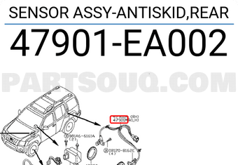 Nissan 47901EA002 SENSOR ASSY-ANTISKID,REAR