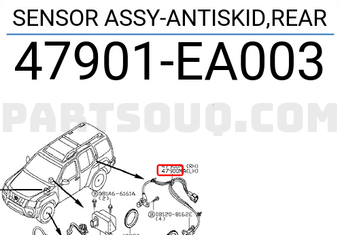 Nissan 47901EA003 SENSOR ASSY-ANTISKID,REAR