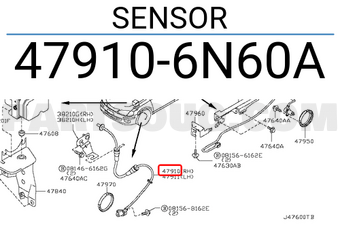 Nissan 479106N60A SENSOR