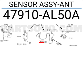 Nissan 47910AL50A SENSOR ASSY-ANT