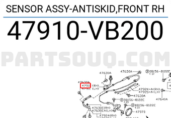 Nissan 47910VB200 SENSOR ASSY-ANTISKID,FRONT RH