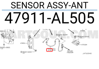 Nissan 47911AL505 SENSOR ASSY-ANT