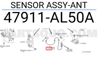 Nissan 47911AL50A SENSOR ASSY-ANT
