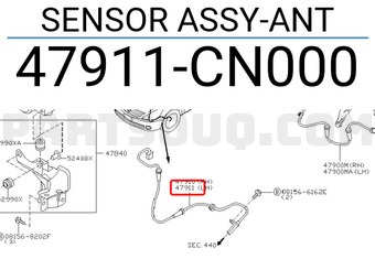Nissan 47911CN000 SENSOR ASSY-ANT