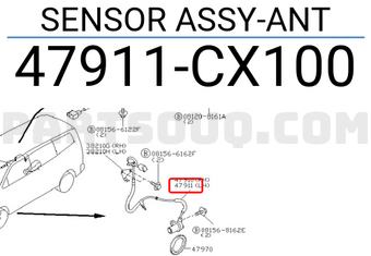 Nissan 47911CX100 SENSOR ASSY-ANT