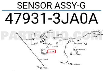 Nissan 479313JA0A SENSOR ASSY-G