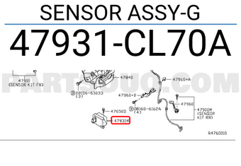 Nissan 47931CL70A SENSOR ASSY-G
