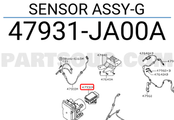 Nissan 47931JA00A SENSOR ASSY-G