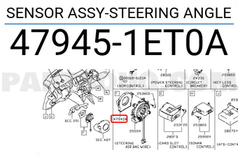 Nissan 479451ET0A SENSOR ASSY-STEERING ANGLE