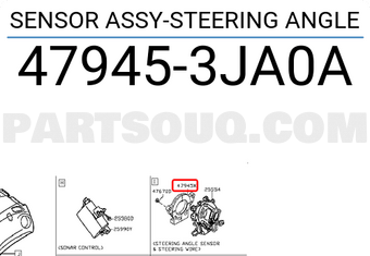 Nissan 479453JA0A SENSOR ASSY-STEERING ANGLE
