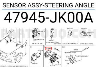 Nissan 47945JK00A SENSOR ASSY-STEERING ANGLE