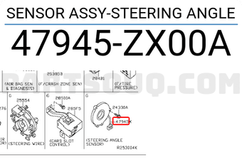 Nissan 47945ZX00A SENSOR ASSY-STEERING ANGLE