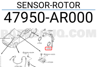 Nissan 47950AR000 SENSOR-ROTOR