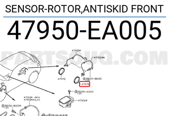 Nissan 47950EA005 SENSOR-ROTOR,ANTISKID FRONT