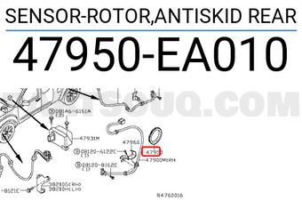 Nissan 47950EA010 SENSOR-ROTOR,ANTISKID REAR