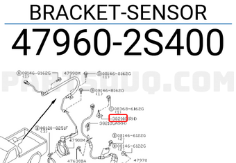 Nissan 479602S400 BRACKET-SENSOR