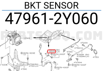 Nissan 479612Y060 BKT SENSOR