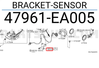 Nissan 47961EA005 BRACKET-SENSOR