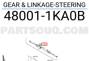 Nissan 480011KA0B GEAR & LINKAGE-STEERING