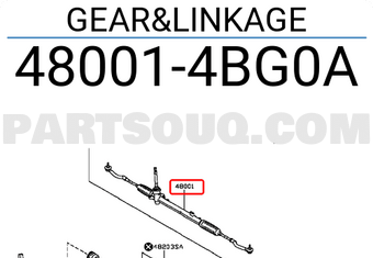 Nissan 480014BG0A GEAR&LINKAGE