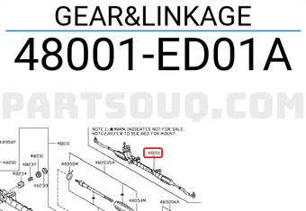 Nissan 48001ED01A GEAR&LINKAGE
