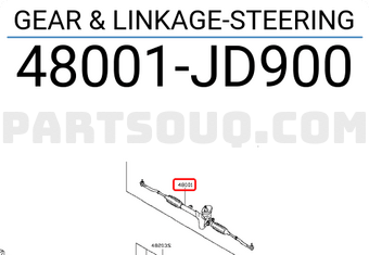 Nissan 48001JD900 GEAR & LINKAGE-STEERING