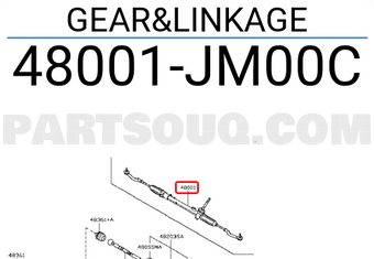 Nissan 48001JM00C GEAR&LINKAGE